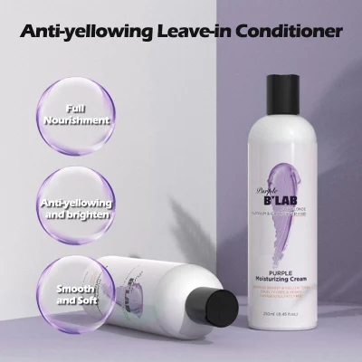 Private Label Hair Care Anti-Yellowing and Brighten Leave-in Hair Conditioner